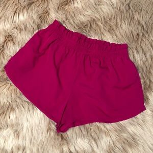 Pink high rise shorts